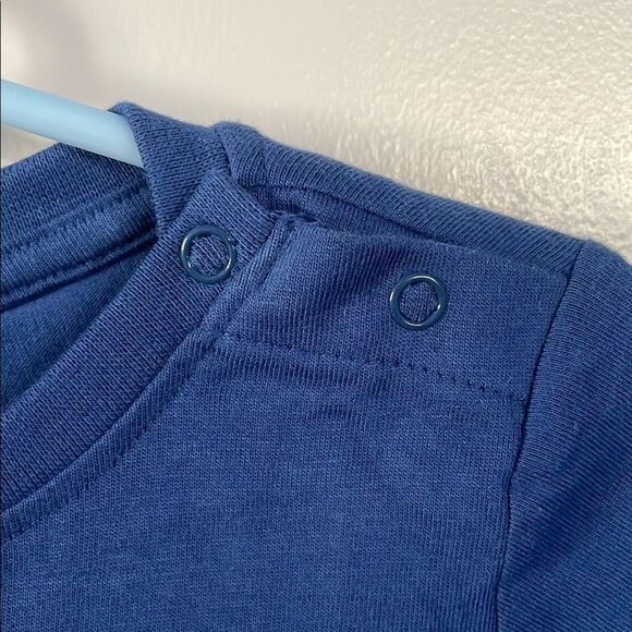 🎄NWT Cozy Blue and Red Pajama Set Plaid Pants 12-18months baby Christmas PJs - Picture 5 of 8